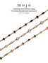 Tinsley Unfinished Clover Necklace Chain Gold PVD Stainless Steel, 3 Color Options
