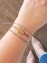 Jane Unfinished Gold or Silver Singapore Bracelet Chain, PVD Stainless Steel