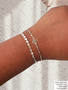 Delila Sterling Silver Birthstone Flower Bracelet Connectors, 13 Color Options