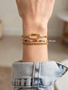 Rainbow Unfinished Bracelet Chain Collection,  7 Styles PVD Stainless Steel