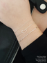 Ashleigh Unfinished Bar Link Bracelet Chain, 14K Gold Filled or Sterling Silver