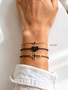 Tiny Gold Bracelet Heart Connectors, 5 Styles PVD Stainless Steel