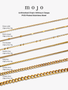 Gold Classic Unfinished Bracelet Chain Collection, PVD Stainless Steel