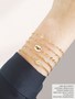 Loki Flower Bracelet Connector, Gold Filled or Sterling Silver