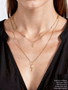 Unfinished Bar Diamond and Circle Necklace Chains, PVD Stainless Steel