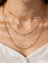 Beaded Stainless Steel Unfinished Necklace Chain Collection, 8 Style Options