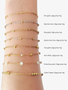 Beaded PVD Stainless Steel Unfinished Bracelet Chain Collection, 8 Style Options