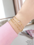Beaded PVD Stainless Steel Unfinished Bracelet Chain Collection, 8 Style Options
