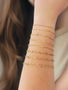Gold Unfinished PVD Stainless Steel Bracelet Chain Collection,  8 Style Options