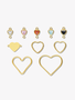 14k Gold Filled Heart Connector Collection, 10 Style Options