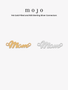 Mom Cursive Bracelet Connectors, 14K Gold Filled And 925 Sterling Silver