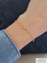 Choose Your Letter Style A-Z Initial Bracelet Charms, 14K Gold Filled