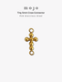 Shanna Tiny Gold Cross Bracelet Connector, PVD Stainless Steel