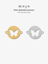 Brenna Butterfly Bracelet Connector Disc, PVD Stainless Steel