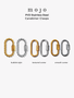 Carabiner Necklace Collection, PVD Gold Silver Stainless Steel