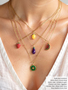 Fruit Necklace Charm Collection, 17 Styles PVD Stainless Steel And Enamel