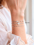 Sterling Botanical Collection, Silver Bracelet Connector Charms, 10 Style Options