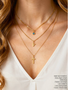 Gold Cross Necklace Pendant, 3 Style Options PVD Stainless Steel