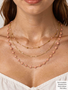 Pink Unfinished PVD Stainless Steel Chain Collection,  8 Style Options