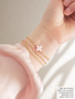 Pink Unfinished PVD Stainless Steel Bracelet Chain Collection,  8 Style Options