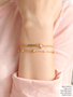 Pink Unfinished PVD Stainless Steel Bracelet Chain Collection,  8 Style Options