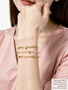 Pink Unfinished PVD Stainless Steel Bracelet Chain Collection,  8 Style Options