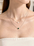 Katnis Clover Necklace Connector, 925 Sterling Silver