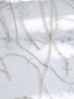 Cross Charm Bracelet Collection, 7 Sterling Silver Styles