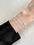 Cross Charm Bracelet Collection, 7 Sterling Silver Styles