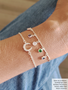 Sparkling CZ Bracelet Connector Collection, 925 Sterling Silver