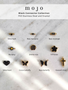 Gold Black Connector Collection, 10 Styles PVD Stainless Steel