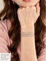 Jean Silver Capital Initial Bracelet Beads, PVD Stainless Steel