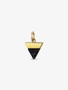 Aya Gold And Black Triangle Necklace Pendant Made With Marble And Howlite In Arrow Shape | Mojo Supply Co