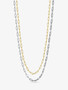 Vera Adjustable Paperclip Cable Layering Necklaces In Gold Plated And Sterling Silver Cables | Mojo Supply Co