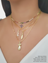 Vera Adjustable Paperclip Cable Necklace in Gold or Silver
