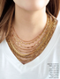 Gold PVD Stainless Steel Unfinished Chain For Necklaces, 8 Style Options