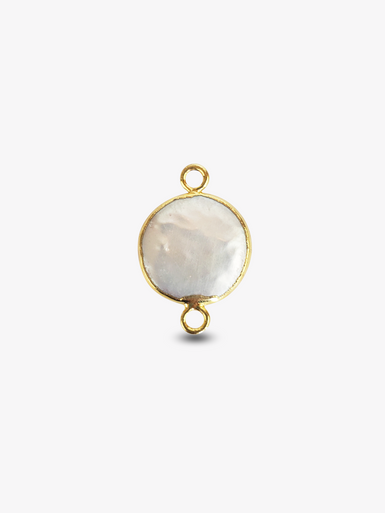 Magin Gold Pearl Connector Necklace Pendant