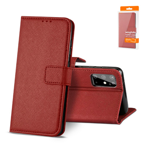 Reiko samsung Galaxy S20 Plus 3-in-1 Wallet Case In red