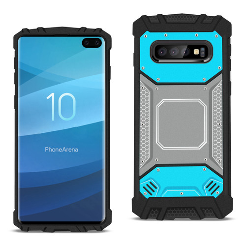 Samsung Galaxy S10 Plus Metallic Front Cover Case In Blue And Gray