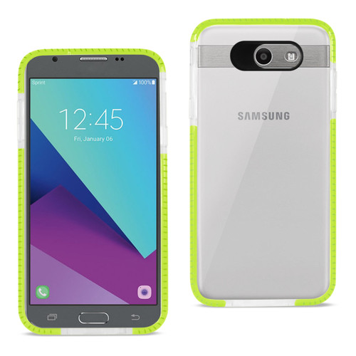 Reiko Samsung Galaxy J7 V (2017) Soft Transparent Tpu Case In Clear Green