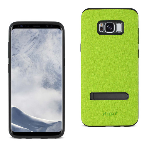 Reiko Samsung Galaxy S8 Edge/ S8 Plus Denim Texture Tpu Protector Cover In Green