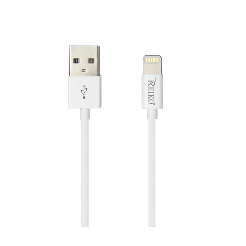 Reiko Iphone 6 3ft Lighting Certified Usb Data Cable In White