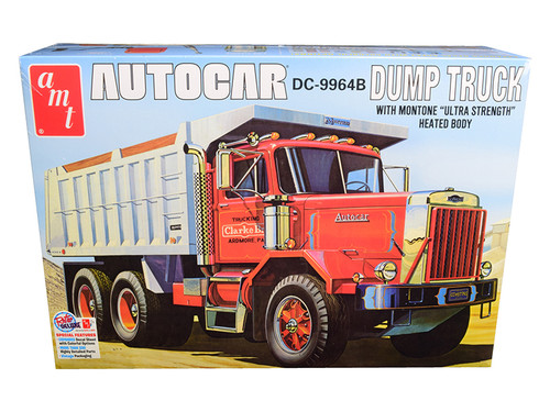 Skill 3 Model Kit Autocar DC-9964B Dump Truck 1/25 Scale Model by AMT