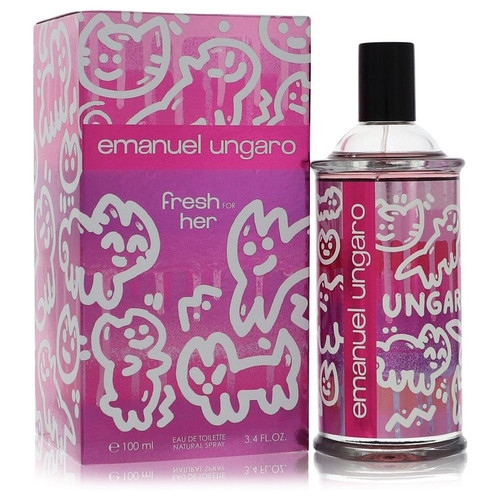 Emanuel Ungaro Fresh For Her Perfume By Ungaro Eau De Toilette Spray 3.4 Oz Eau De Toilette Spray