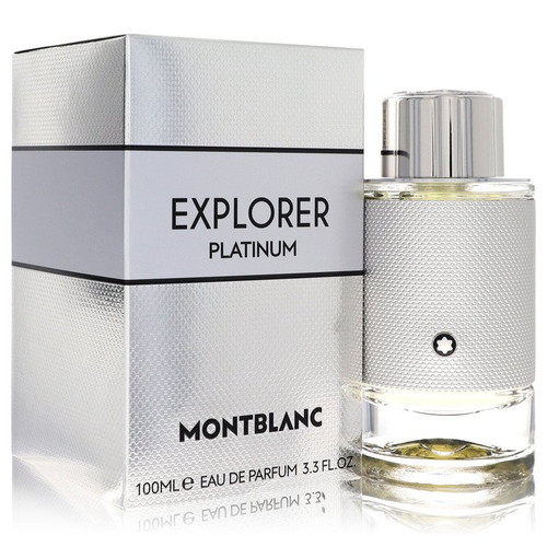 Montblanc Explorer Platinum Cologne By Mont Blanc Eau De Parfum Spray 3.4 Oz Eau De Parfum Spray