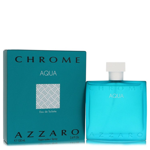 Chrome Aqua Cologne By Azzaro Eau De Toilette Spray 3.4 Oz Eau De Toilette Spray