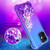Apple Iphone 12 Mini Shiny Flowing Glitter Liquid Bumper Case In Blue