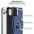 Iphone 12 Pro Max Kickstand Anti-shock And Anti Falling Case In Blue