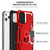 Iphone 12/ Iphone 12 Pro Kickstand Anti-shock And Anti Falling Case In Red
