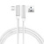 Reiko 3.3ft Nylon Braided Material Micro Usb 2.0 Data Cable In White